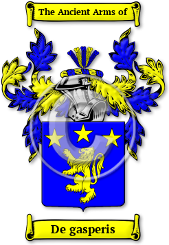 De gasperis Family Crest Download (jpg) Legacy Series - 150 DPI